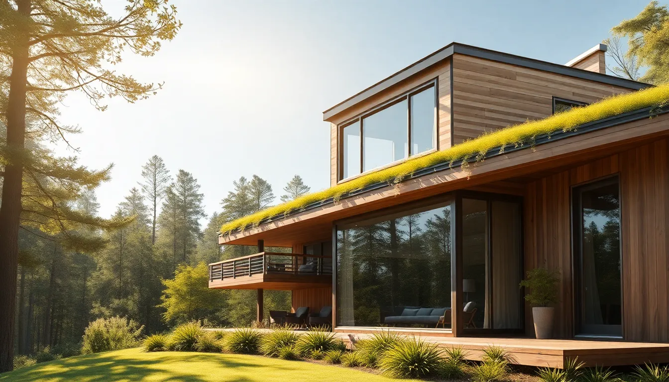 지속 가능한 미래 도시 건축 풍경