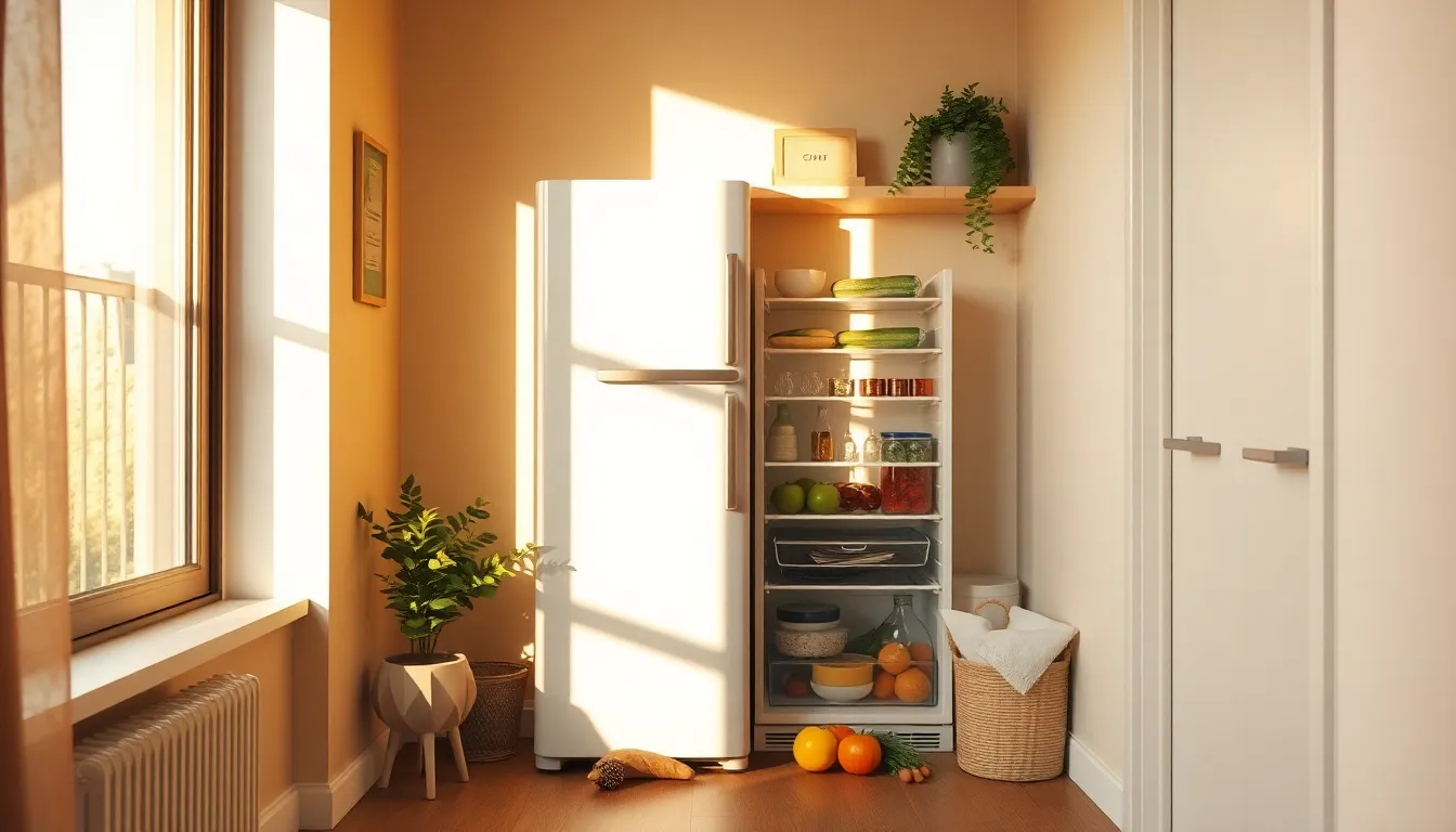 MZ세대 1인 가구 미니멀 주방에 어울리는 세련된 냉장고 이미지