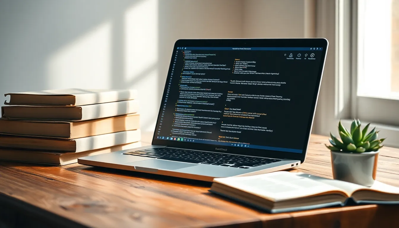 미래 교육을 상징하는 로봇과 학생들이 함께 학습하는 모습